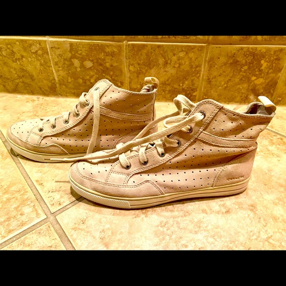 Coach Hi-top Suede Sneakers - Picture 1 of 7